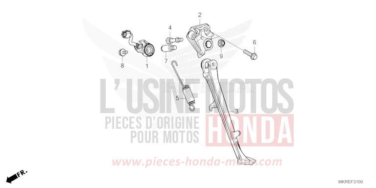 STAENDER von CBR1000RR "Fireblade" GRAND PRIX RED (R380) von 2024